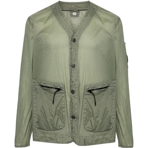 C.P. Company giacca-camicia con applicazione - verde