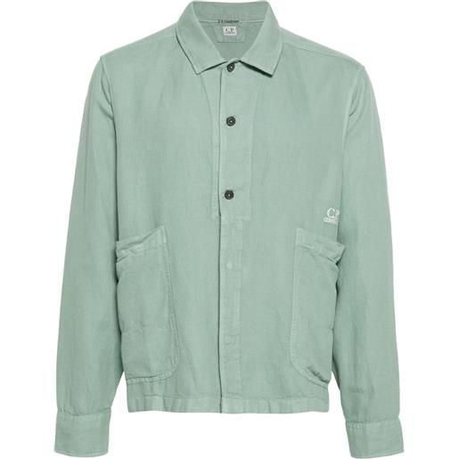 C.P. Company camicia con ricamo - verde