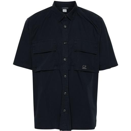 C.P. Company camicia con ricamo - blu