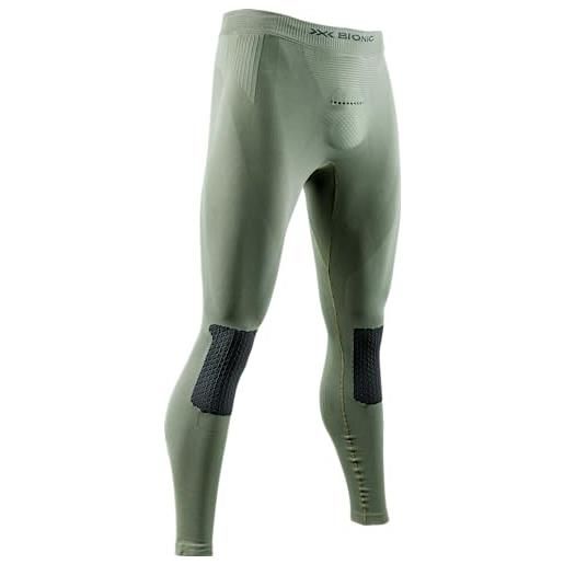 X-bionic® x-plorer energizer 4.0 pantaloni a compressione termici invernalli uomo - alte prestazioni per corsa, sci, fitness, verde oliva s