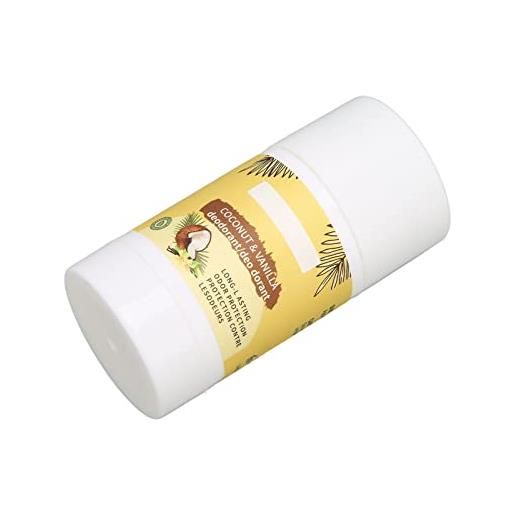 AMONIDA deodorante per donna piccolo lunga durata rinfrescante leggero fragranza controllo degli odori portatile 45g rimozione degli odori uso esterno (cocco vaniglia)