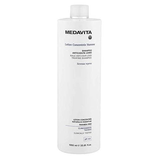 Medavita, lotion concentrée homme, shampoo anticaduta uomo, ph 4.8, 1000 ml