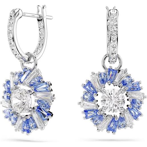 SWAROVSKI orecchini idyllia, fiore blu, placcatura rodio 5680016