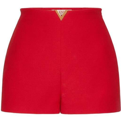 Valentino Garavani shorts crepe couture sartoriali - rosso