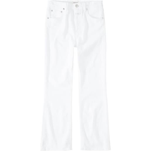 Closed jeans svasati a vita alta hi-sun - bianco