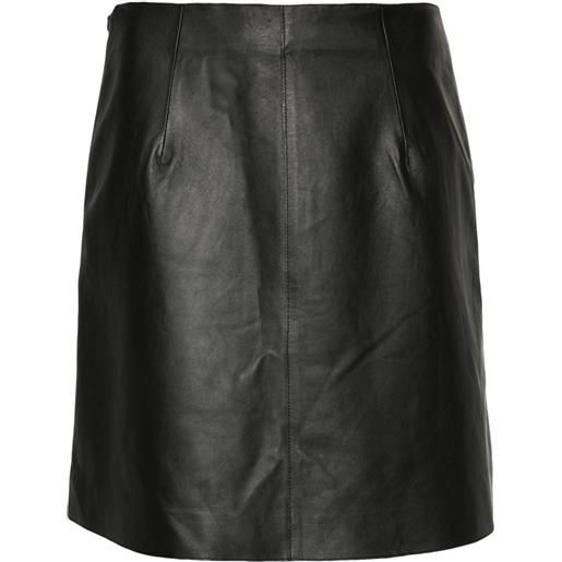 By Malene Birger a-line leather skirt - nero