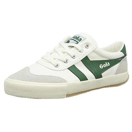 Gola cla548, sneaker donna, avorio (off white/green wn), 38 eu