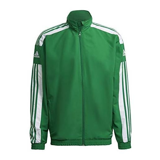 adidas squadra 21 presentation track tracksuit jacket, giacca uomo, team green/white, xxl