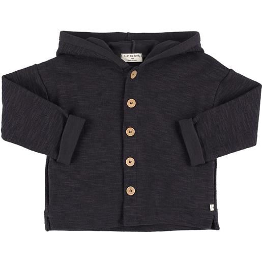 1 + IN THE FAMILY cotton blend hooded jacket