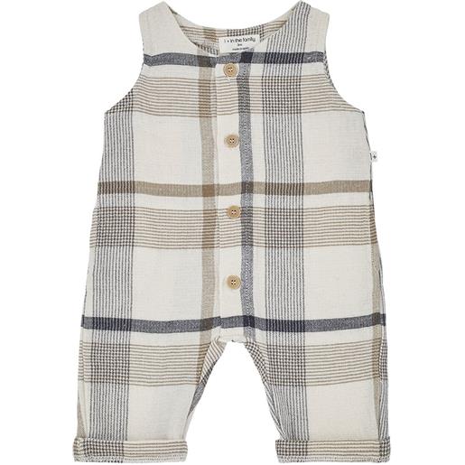 1 + IN THE FAMILY cotton madras overalls