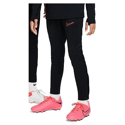 Nike academy23 - pantaloni sportivi 10 anni, colore: nero/nero/cremisi brillante