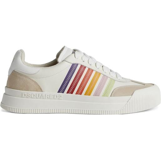 Dsquared2 sneakers boxer a righe - bianco