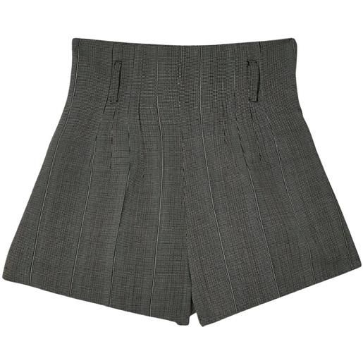Prada shorts con pieghe - grigio