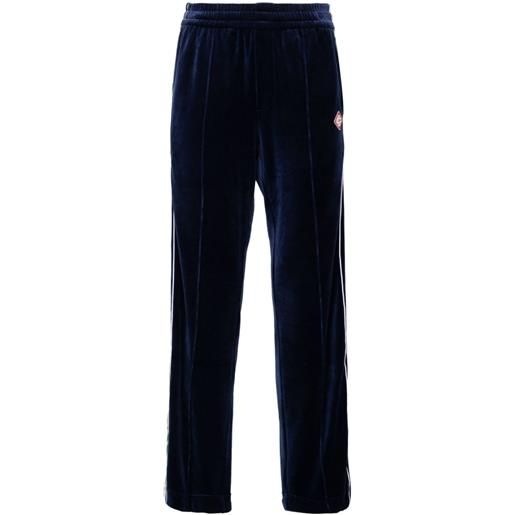Casablanca pantaloni sportivi con monogramma - blu