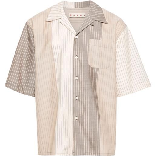 Marni camicia con design color-block - toni neutri