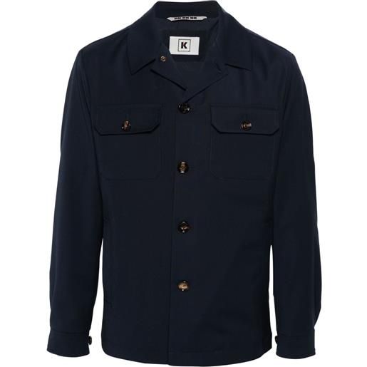 Kired giacca-camicia leo con bottoni - blu