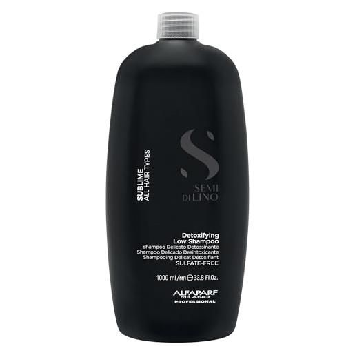 Alfaparf semi di lino sublime detoxifying shampoo 1000 ml shampoo disintossicante delicato. 