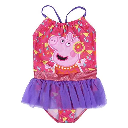 CERDÁ LIFE'S LITTLE MOMENTS bagno bambina | costume peppa pig licenza ufficiale nickelodeon tulle, disegno multicolore, estándar unisex