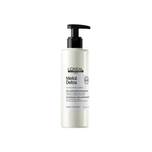 L'Oréal Professionnel metal detox professional pre-shampoo treatment 250 ml pre-shampoo detergente profondo per capelli colorati per donna