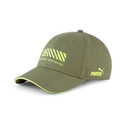 Puma 4064533006607 bvb ftbl. Culture baseball cap capello, olivine-safety yellow, osfa