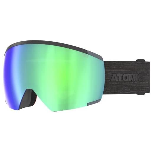 Atomic redster hd occhiali da sci - nero - occhiali da sci con colori contrastanti - occhiali da snowboard a specchio di alta qualità - occhiali da sci con montatura live fit - occhiali da sci per