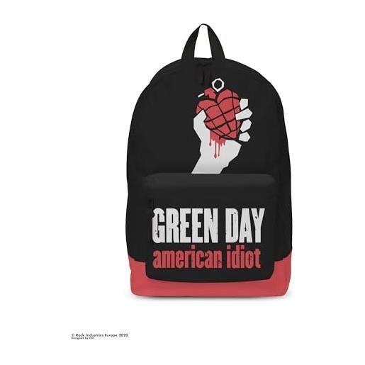 Rocksax green day backpack - american idiot - 43cm x 30cm x 15cm - officially licensed merchandise