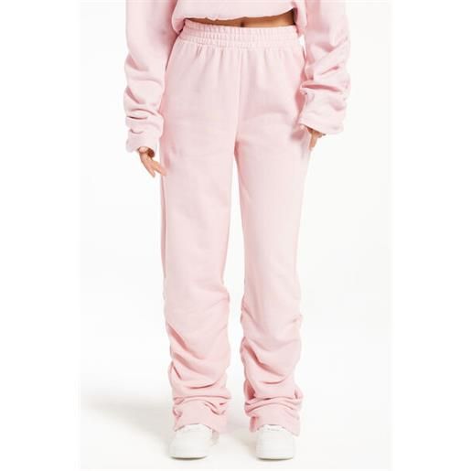 Tezenis pantalone felpa extra lungo con arricci donna rosa chiaro