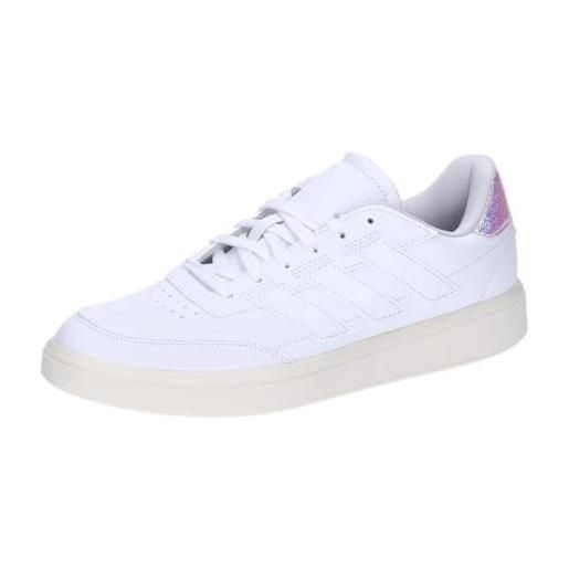 adidas courtblock shoes, scarpe da ginnastica donna, ftwr white/ftwr white/off white, 39 1/3 eu
