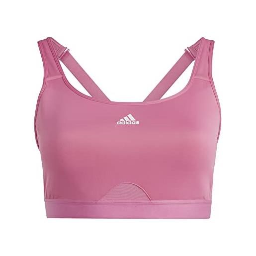adidas tlrd move training high-support bra (plus size) reggiseno sportivo, preloved fuchsia, xxl women's
