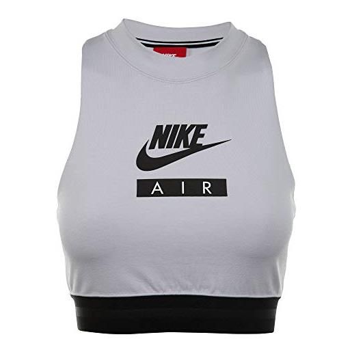 Nike w nsw air 893068, reggiseno sportivo donna, multicolore (barely grape/nero/nero), m