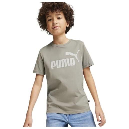 PUMA ess logo tee b - magliette ragazzi, oak branch, 586960