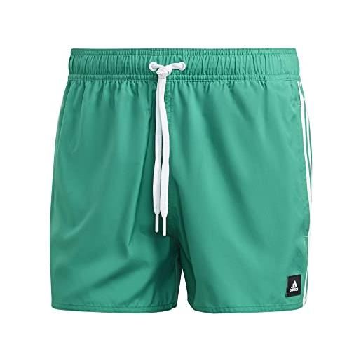 adidas ht4374 3s clx sh vsl costume da nuoto court green/white 2xl