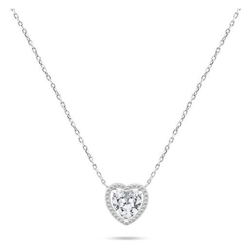 Brilio collana dazzling silver necklace with glittering heart ncl70w sbs2729 marca, estándar, metallo, nessuna pietra preziosa