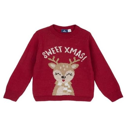 Chicco, maglione natalizio con renna, rosso, 15 mesi