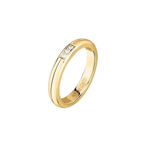 Morellato anello donna acciaio dorato, zirconi, collezione love rings - sna470