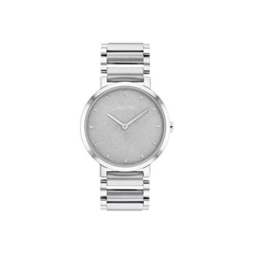 Calvin Klein orologio analogico quarzo donna con cinturino in acciaio inox 25200085