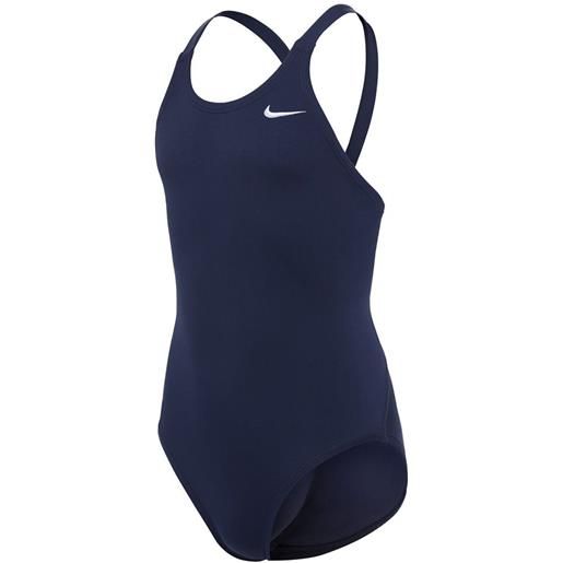 Nike Swim hydrastrong solids fast back swimsuit blu 6-7 years ragazza