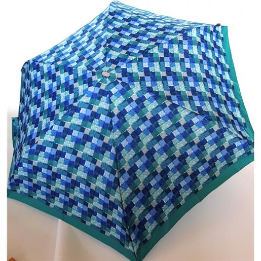 Samsonite ombrello Samsonite alu pattern 3 sect. Manual flat blue mix