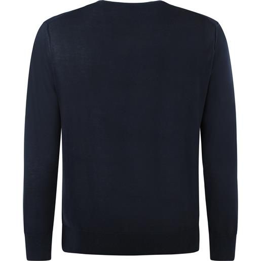 BLAUER maglione blu con mini logo per uomo