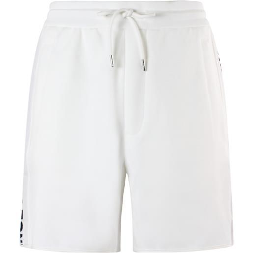 ARMANI EXCHANGE short bianco con bande logate per uomo