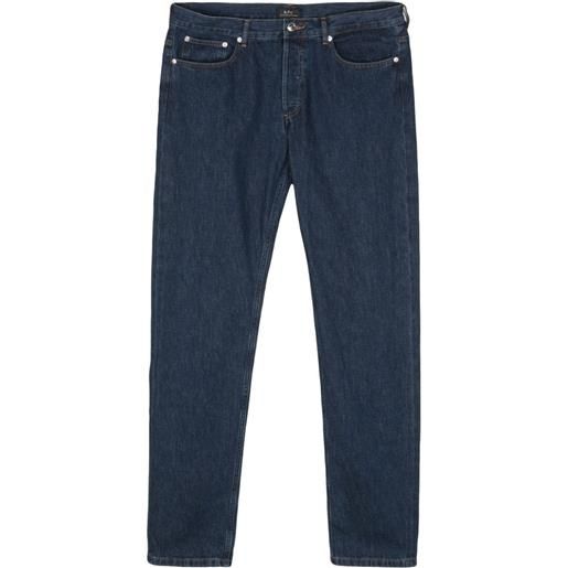 A.P.C. jeans slim petit new standard con vita media - blu