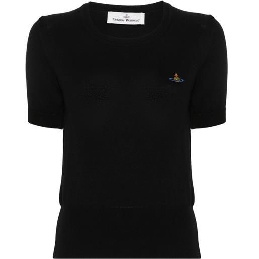 Vivienne Westwood t-shirt con ricamo - nero