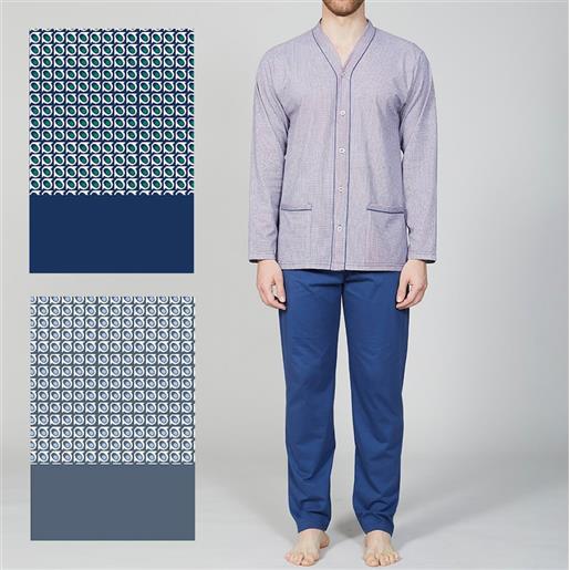 Bip Bip pigiama da uomo 3669 cardigan orlato in cotone creazioni bip bip