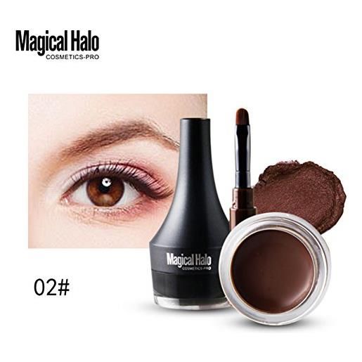 Brrnoo eyeliner impermeabile, durevole e impermeabile, non si capovolge, eyeliner dye cream (marrone)