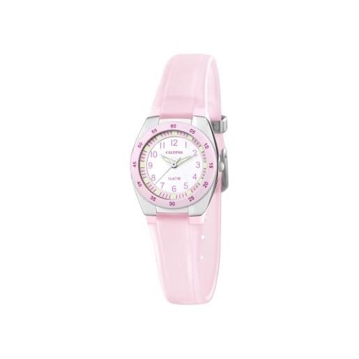 Calypso watches k6043/b - orologio da polso da donna, analogico, al quarzo, in plastica, bianco, cinghia