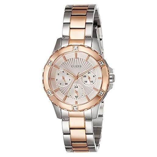 Guess orologio analogueico quarzo donna con cinturino in acciaio inox w0443l4