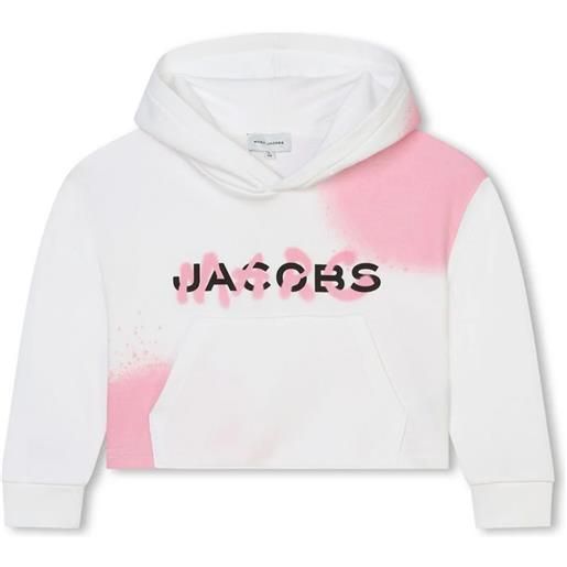 The Marc Jacobs kids felpa in cotone bianco