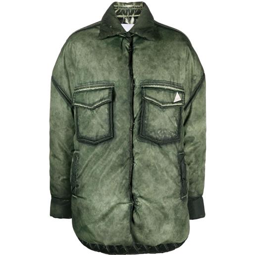 The Attico giacca-camicia oversize - verde