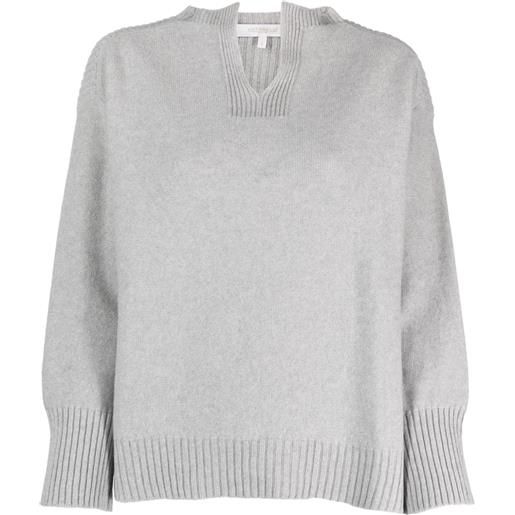 Antonelli maglione con inserti - grigio