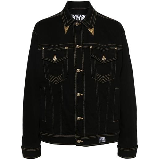 Versace Jeans Couture giacca denim v-emblem - nero